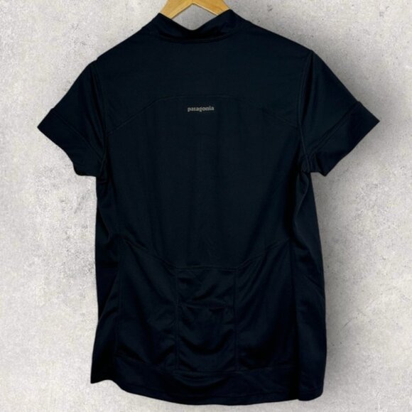 Patagonia Crank Craft Jersey Cycling Top Black Womens Size Large Bike Full Zip L - Picture 6 of 15